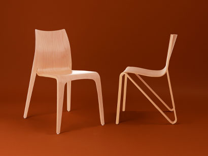 Chaise en bois design