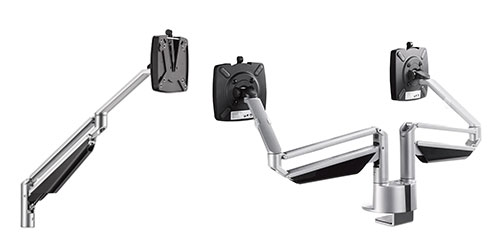 portée 43 cm double extension support écrans