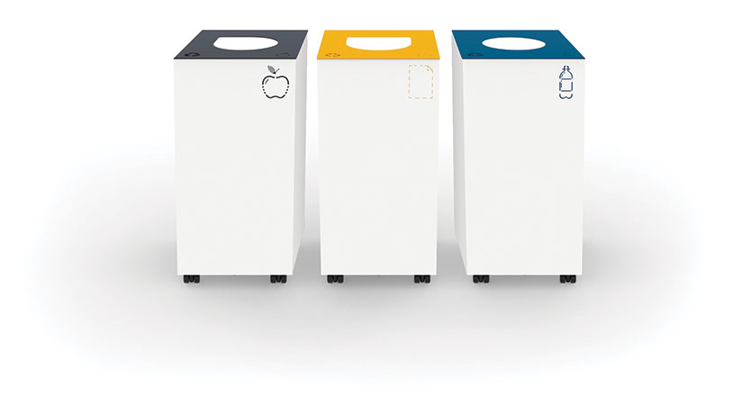 3 Poubelles de tri sélectif