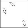 Leaves chaise pied luge