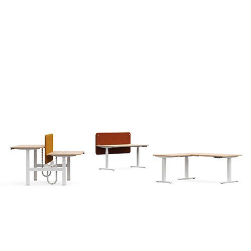 Bureau assis debout électrique ou manuel, individuel ou bench