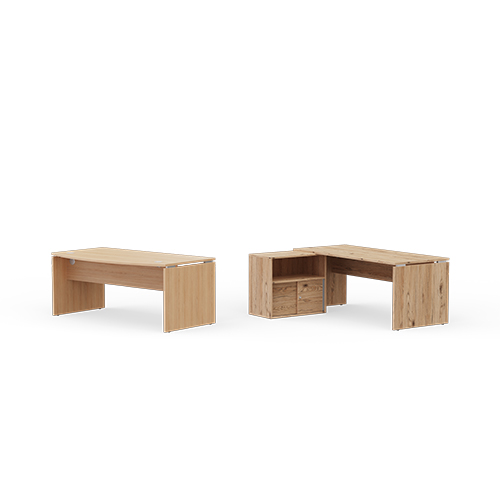 Bureau pied panneau ou pied L​