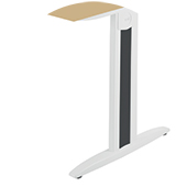 <strong>Centraal</strong> <br>Vaste H. 73.5 cm Met of zonder deco paneel <br>RH. 62 TOT 86 cm Inclusief deco paneel bureau manivelle