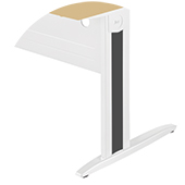 <strong>Excentrisch</strong><br> Vaste H. 73.5cm Met of zonder deco paneel bureau motorise