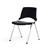4 fixed legs <br/> made of steel chaise 4 pieds
