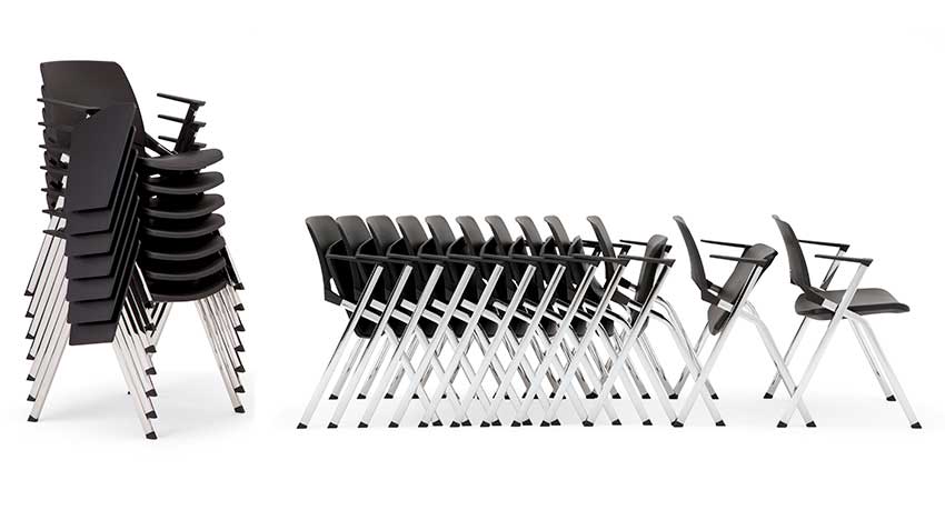 chaises empilables