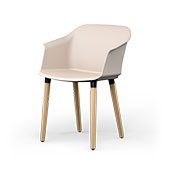 4 pieds bois <br/> Piétement conique en hêtre verni naturel chaise 4 pieds bois