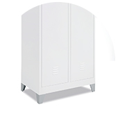Set of 4 feet <br/> For one-piece construction lockers <br/> H. 15 cm roulettes