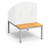 Bench base with legs <br/>H. 25 x D. 80 cm montee de cables