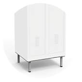 Standard base with legs <br/> For self-assembly lockers <br/> H. 15 x P. 50 cm bureau motorise