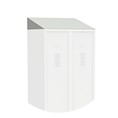 Sloping tops <br/> H. 13 x D. 50 cm bureau manivelle
