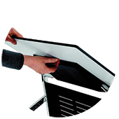 Safe, easy-to-use folding mechanism bureau manivelle