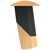 Insert métal Blanc ou noir, <br/> assorti au plateau bureau manivelle